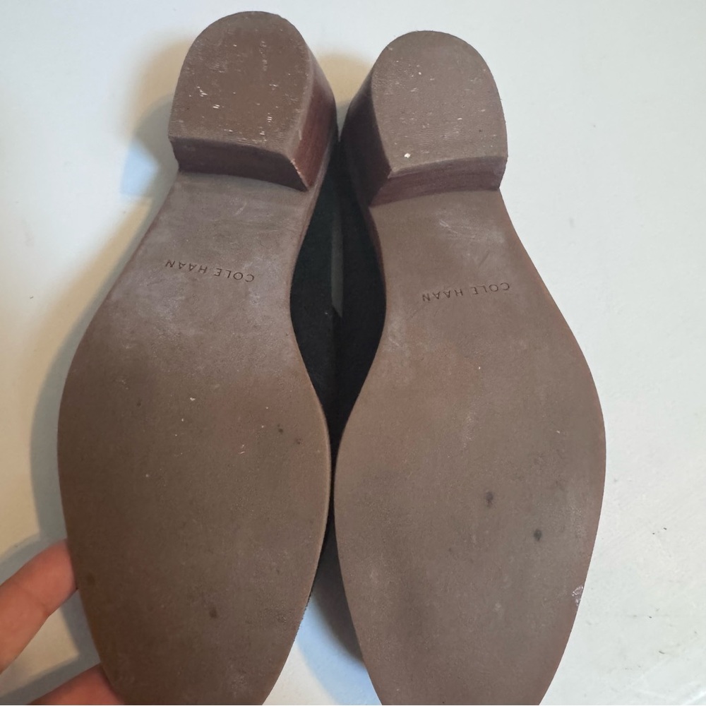 Cole Haan Women's Andi Black Suede Mules Loafer - Picture 5 of 11